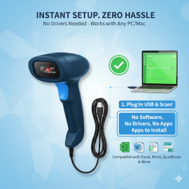 Pegasus PS2231 2D Wired Barcode Scanner