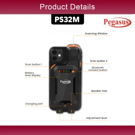Pegasus PS32M 2D Portable Mobile Back Clip