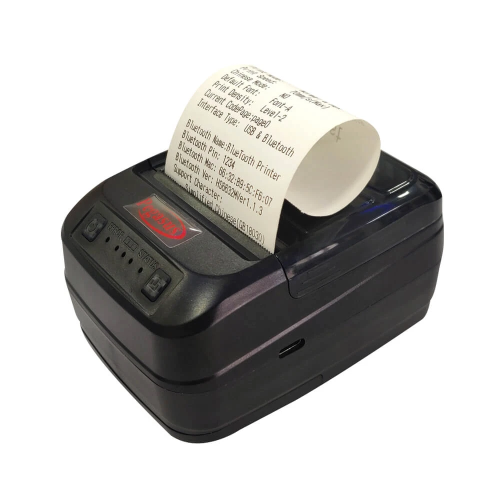 Pegasus PM5822 Portable Mini Thermal Printer 